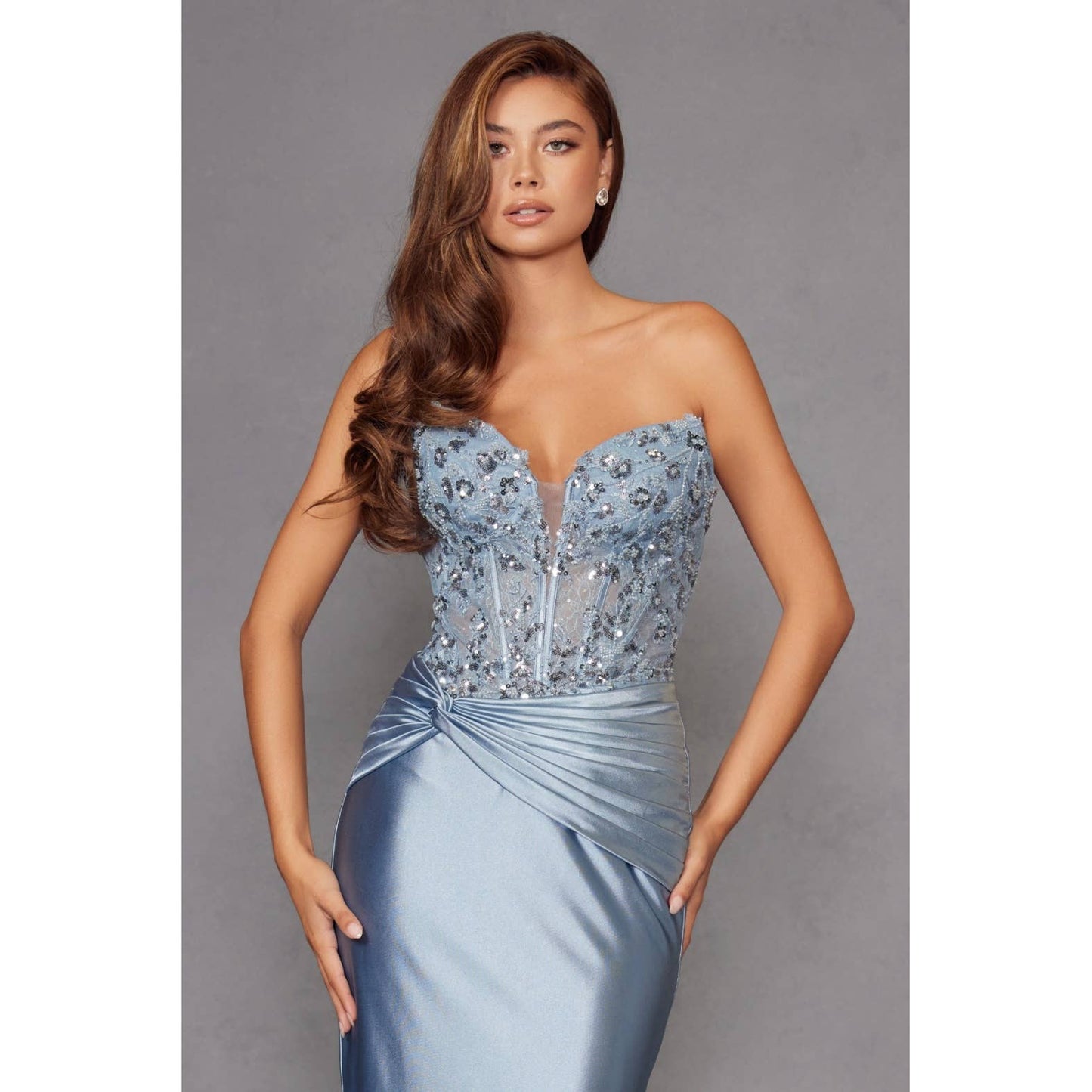 Juliet Corset Lace & Satin Gown