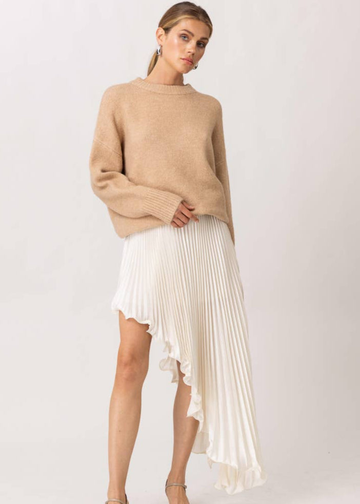 Bradshaw Asym Pleated Skirt