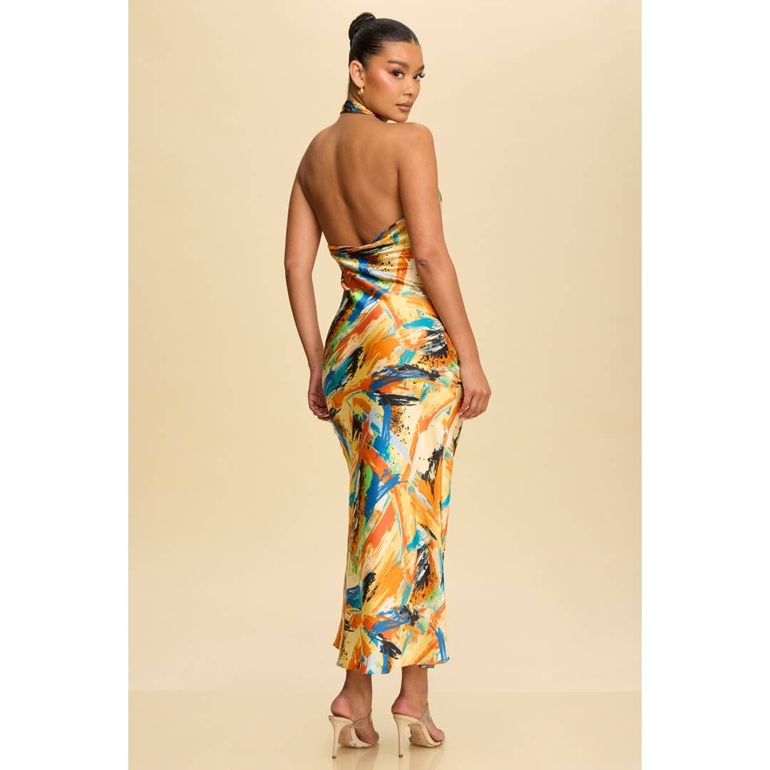 Santana Cowl Neck Maxi Dress