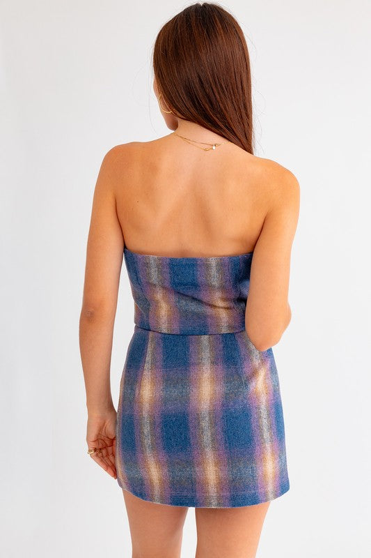 Taylor Plaid Corset Set