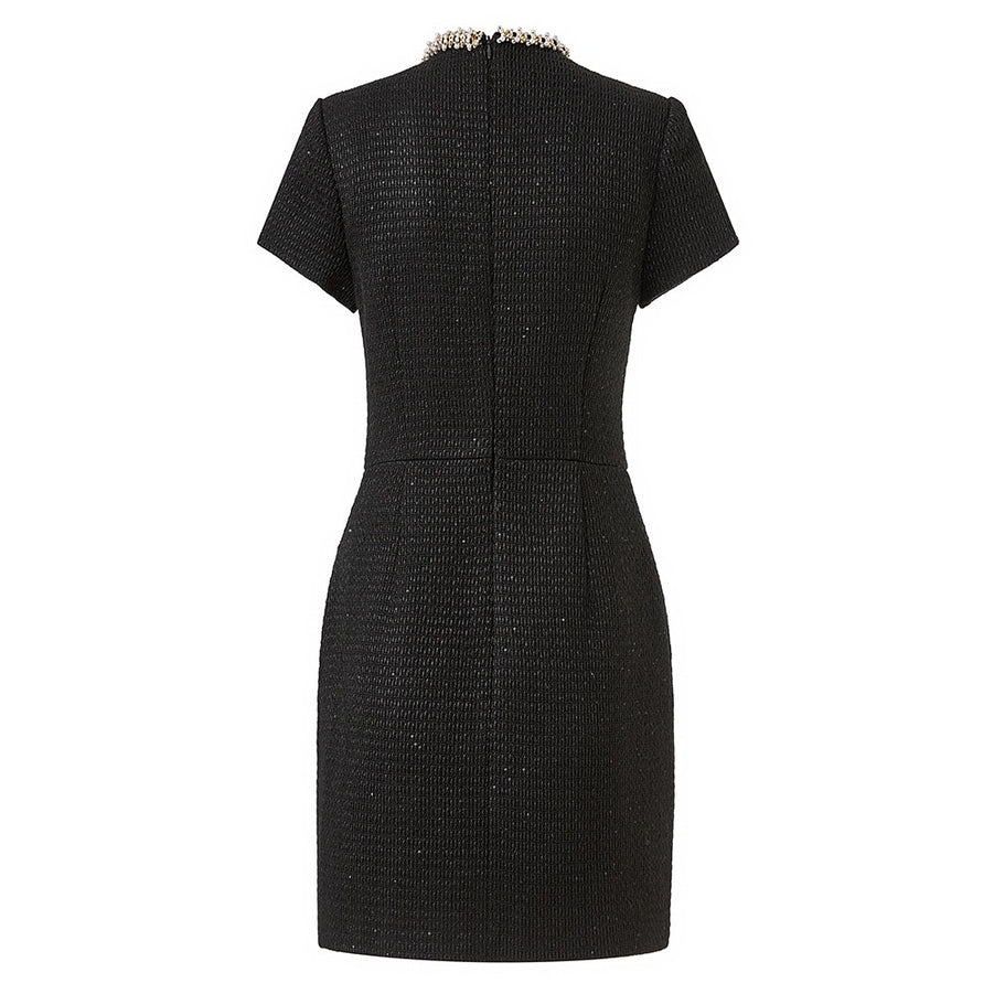 Adina Tweed Beaded Dress