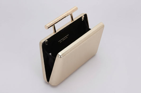 Gold Metal Case Clutch