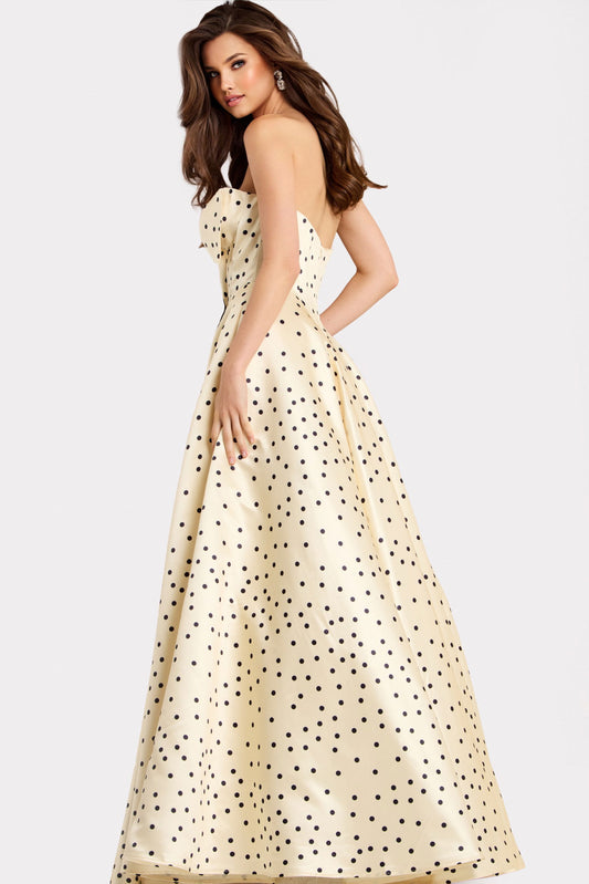 Jovani Polka Dot Prom Dress 49775