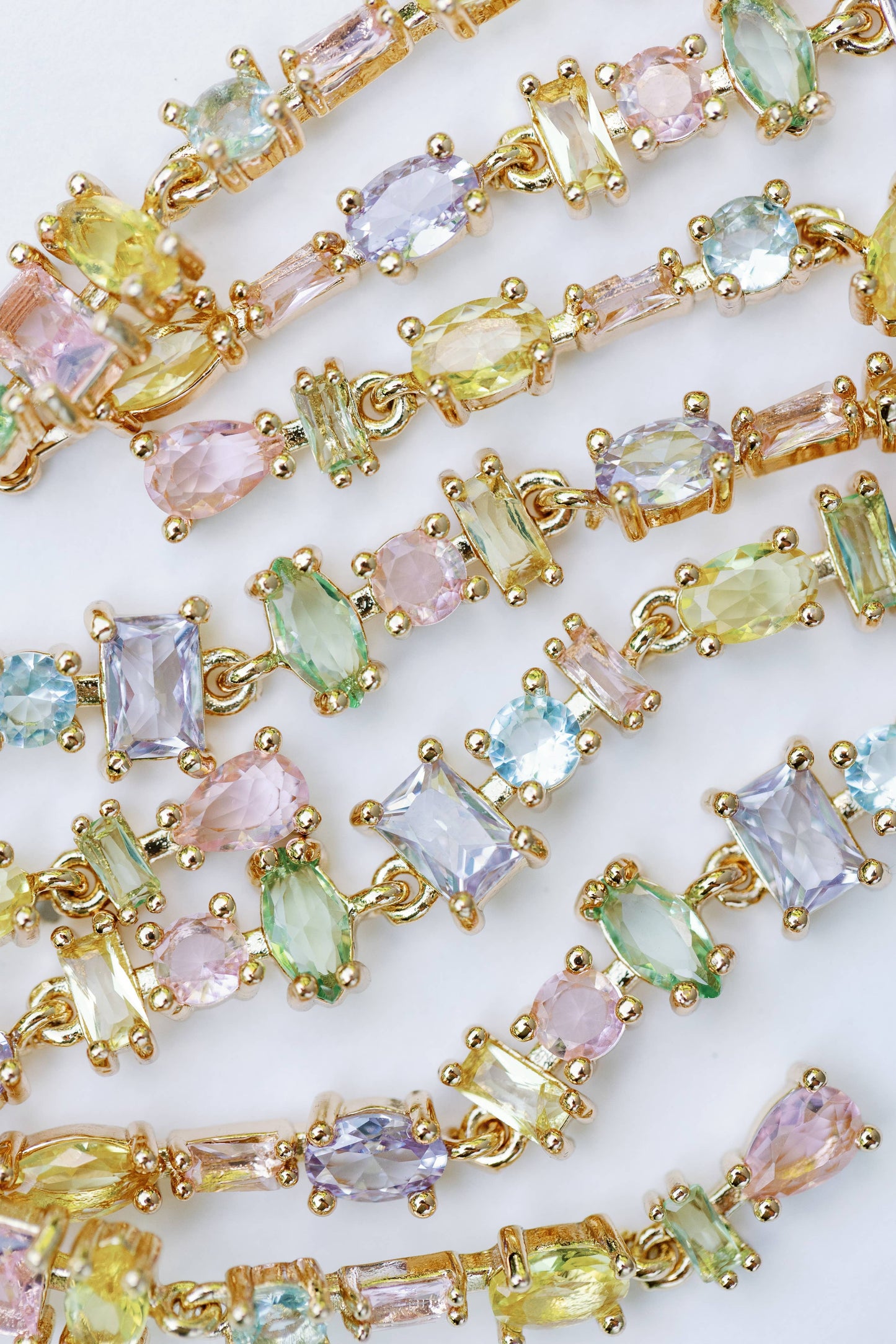 Pastel Multi Layered Duster Statement Earrings