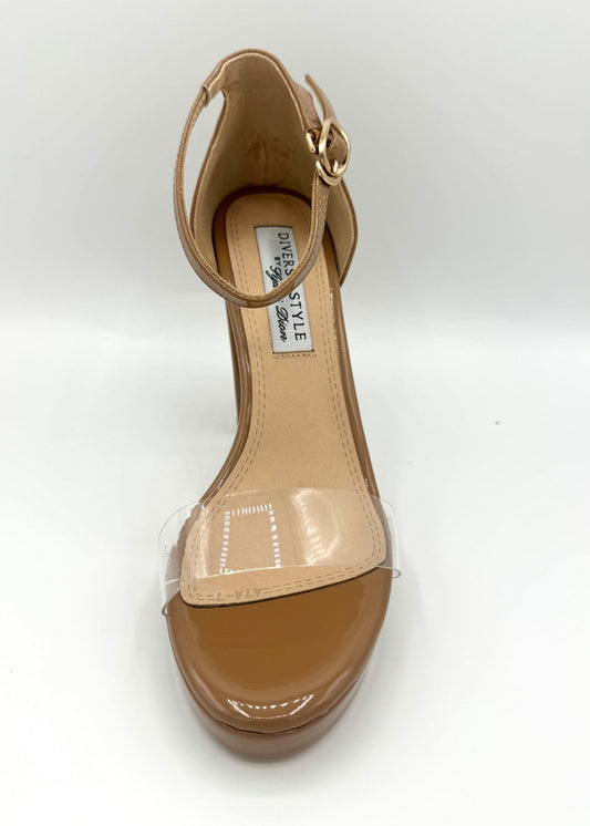 Sweetie Heel - Lucite/Oatmeal