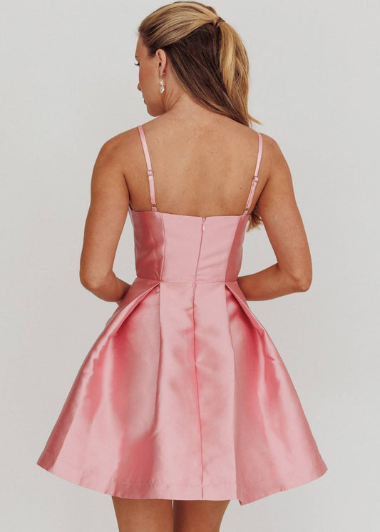 Charlie Metallic Satin Bow Mini