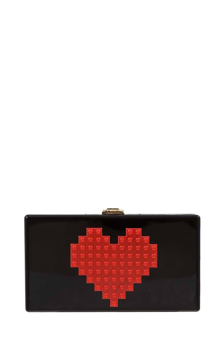 Pixel Heart Acrylic Clutch