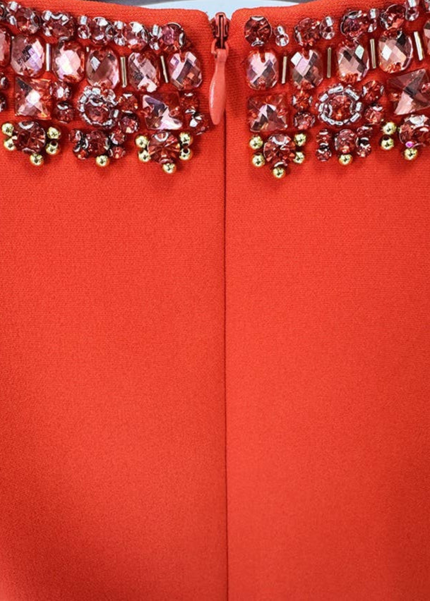 Poppy Beaded A-line Short Dress
