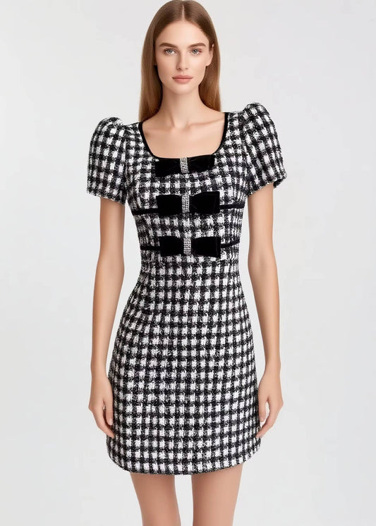 Edie Checker Tweed Mini