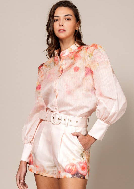 Bouquet Belted Shorts