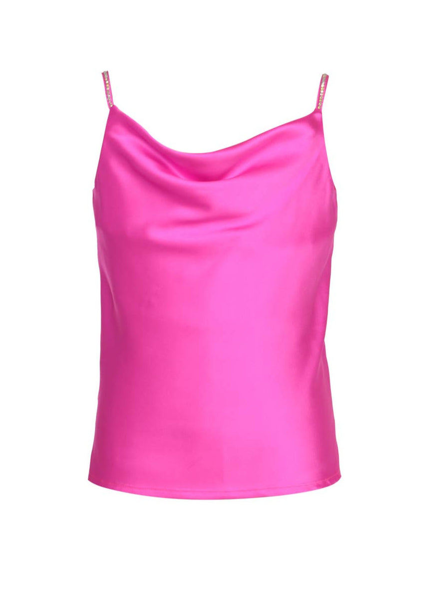 Little's Satin Cowl Neck Blouse