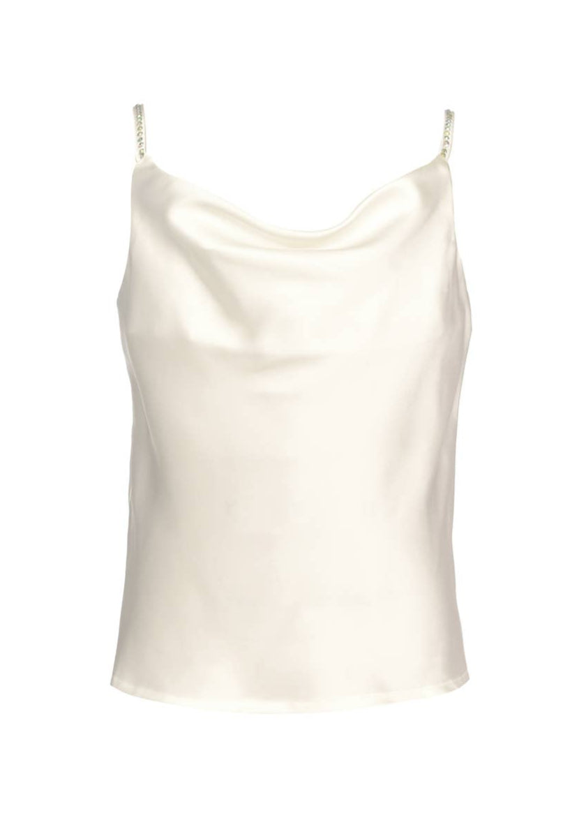 Little's Satin Cowl Neck Blouse