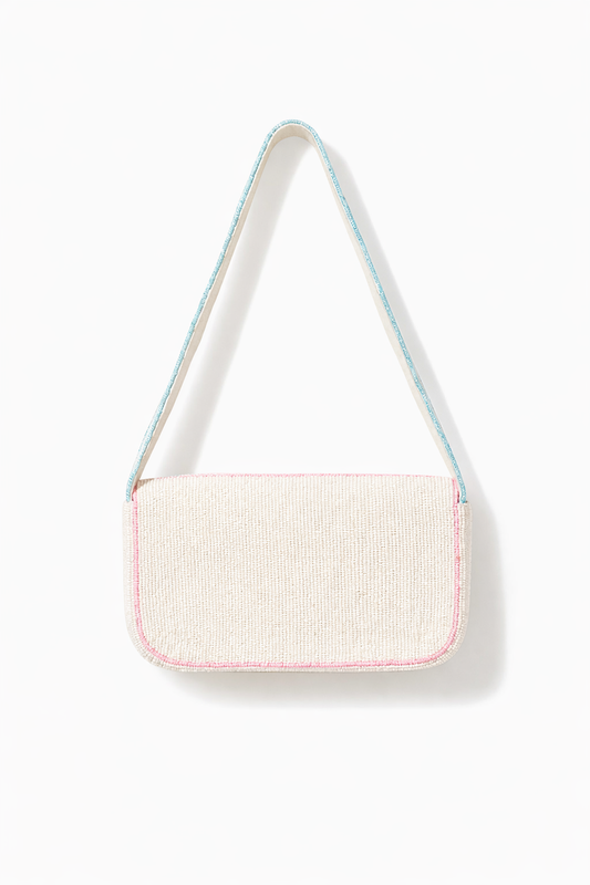 Floral Seed Bead Purse