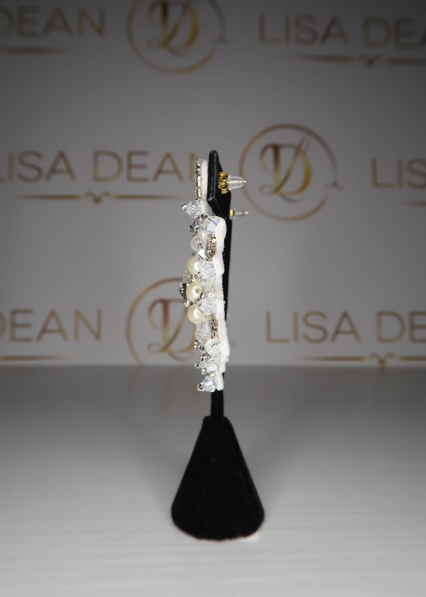 White Snowflake Earrings
