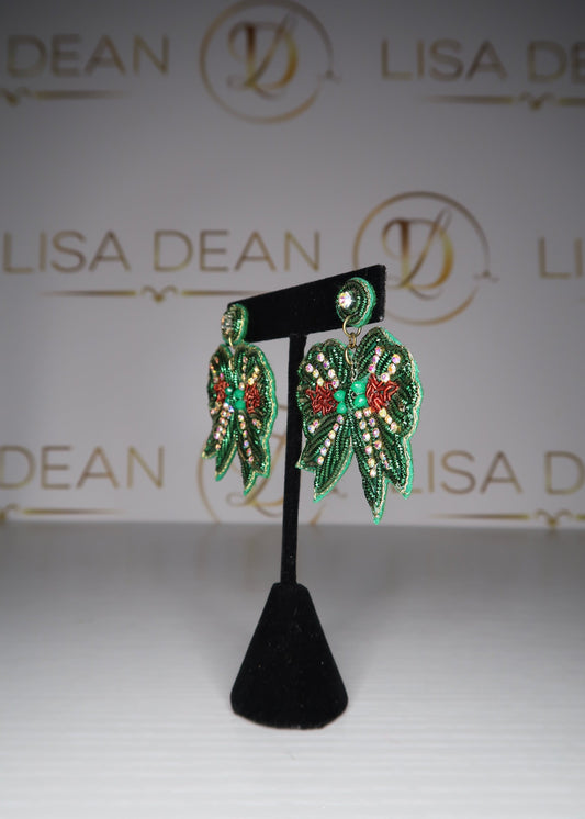 Mistletoe Bow Earrings