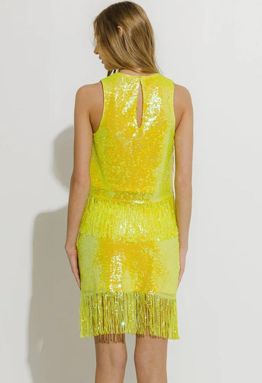 Lemonade Sequin Fringe Set