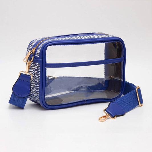 Rhinestone Studded Clear Bag