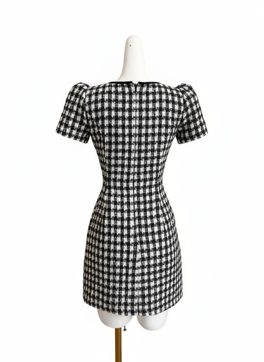 Edie Checker Tweed Mini