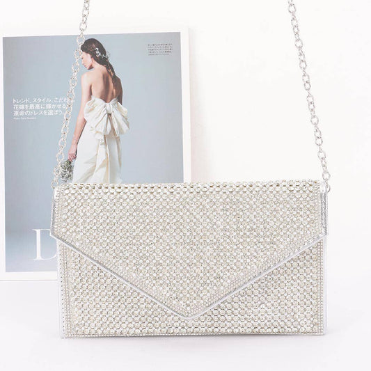 Rhinestone Envelope Clutch