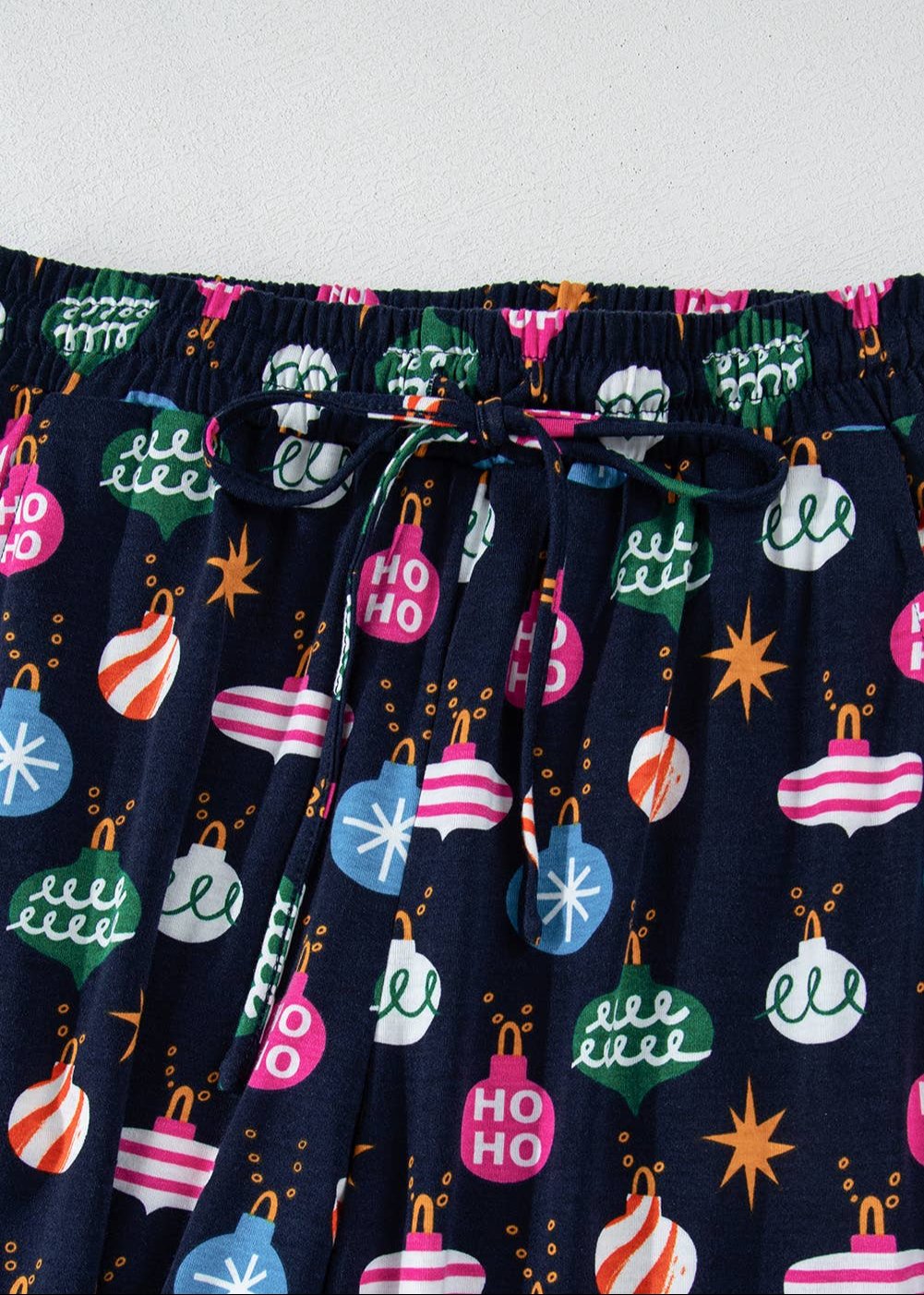 Navy Ornament Pajama Set