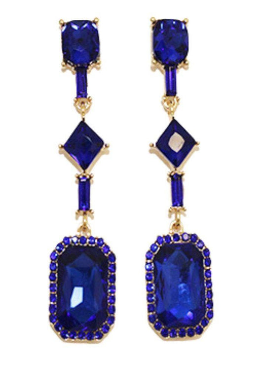 Radiant Emerald CZ Drop Earrings