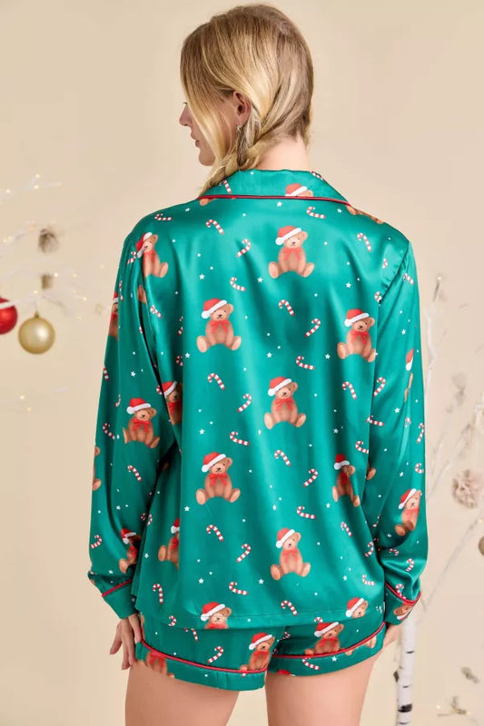 Teddy Holiday Pajama Set