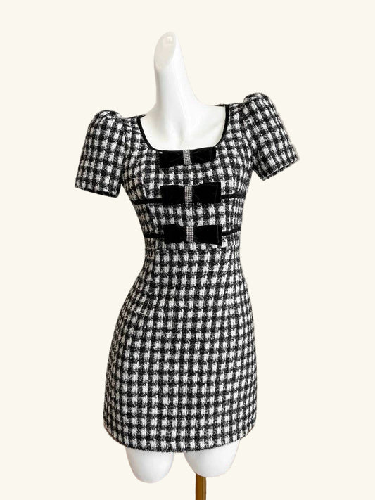 Edie Checker Tweed Mini