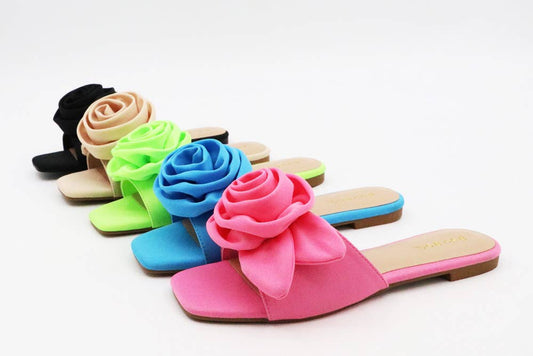 Women's Rosette Slide Sandal