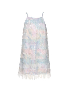 Little's Cotton Candy Sequin Tassel Dress