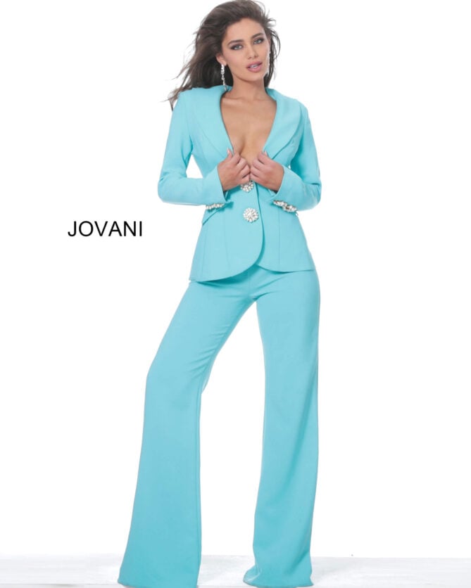 Jovani Tailored Evening Pantsuit 02637