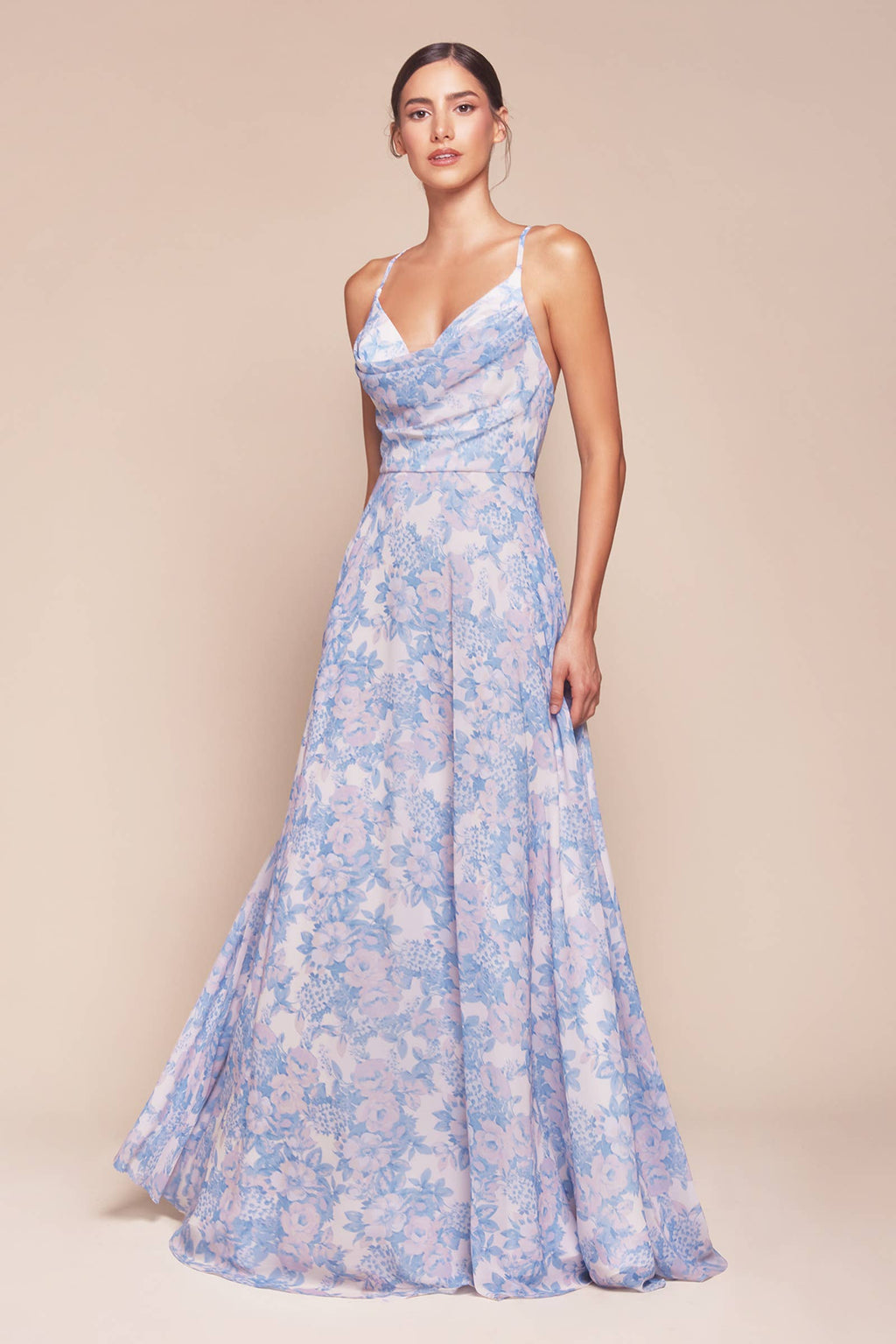 Jessica A-line Chiffon Maxi