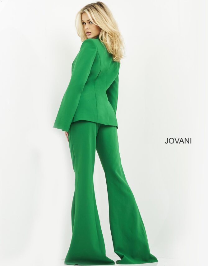 Jovani Single Breasted Split Hem Pantsuit 06922