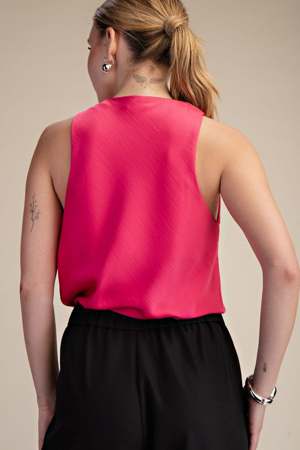 Lou Draped Sleeveless Top