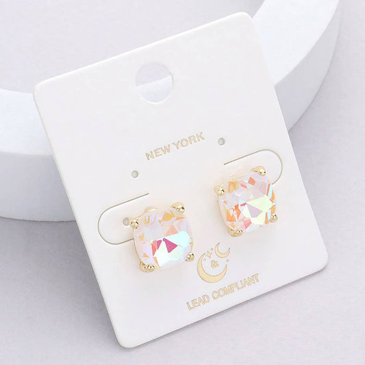 Cushion Stud Earrings