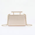Gold Metal Case Clutch