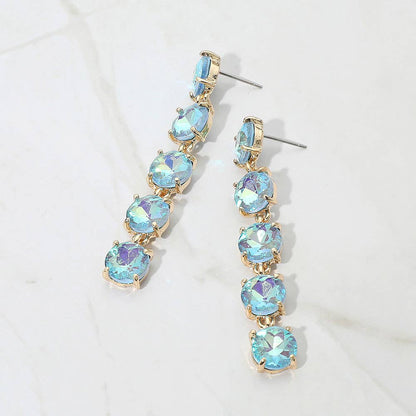 Iridescent Round Drop Earring