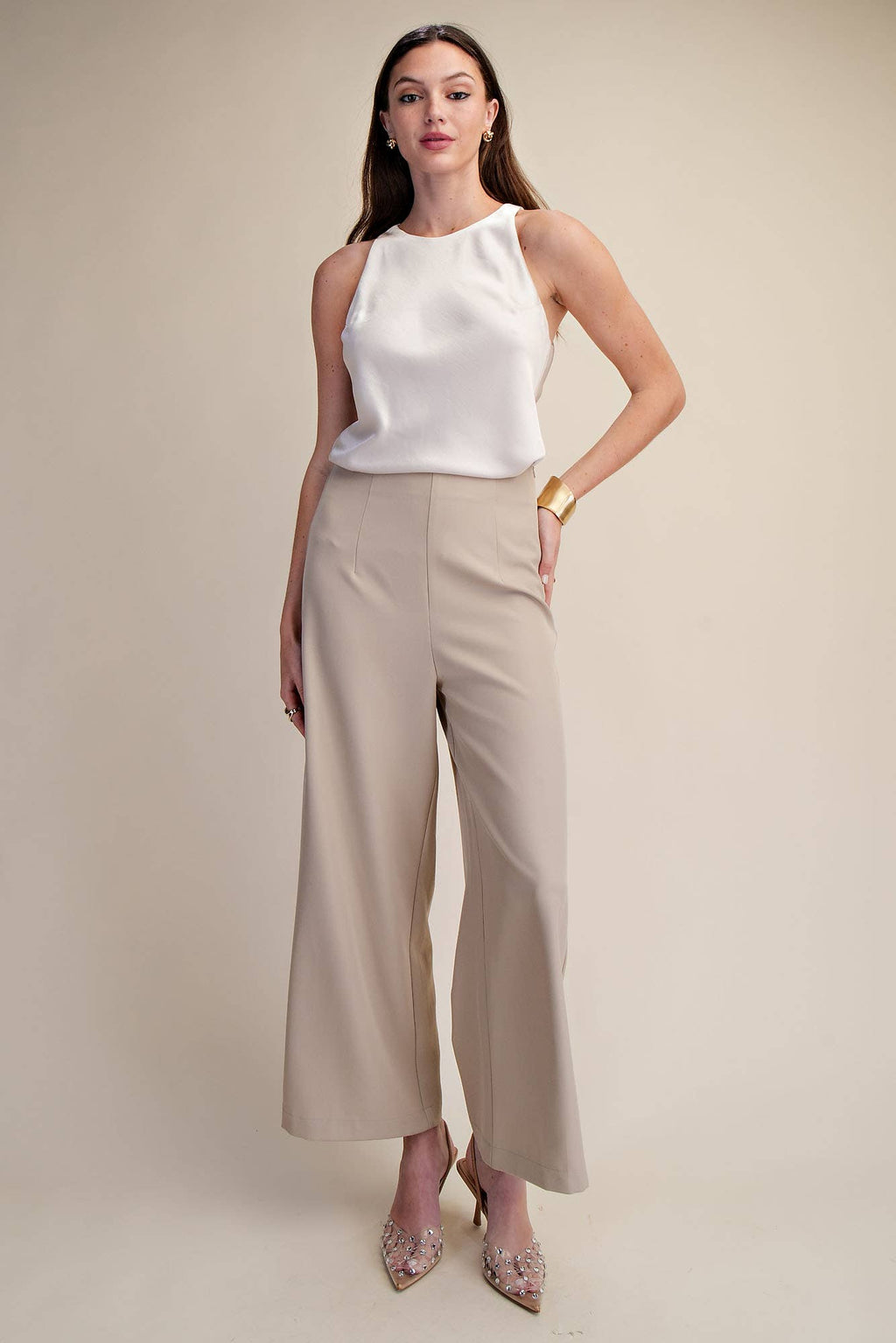 High-Waisted Wide Leg Pants