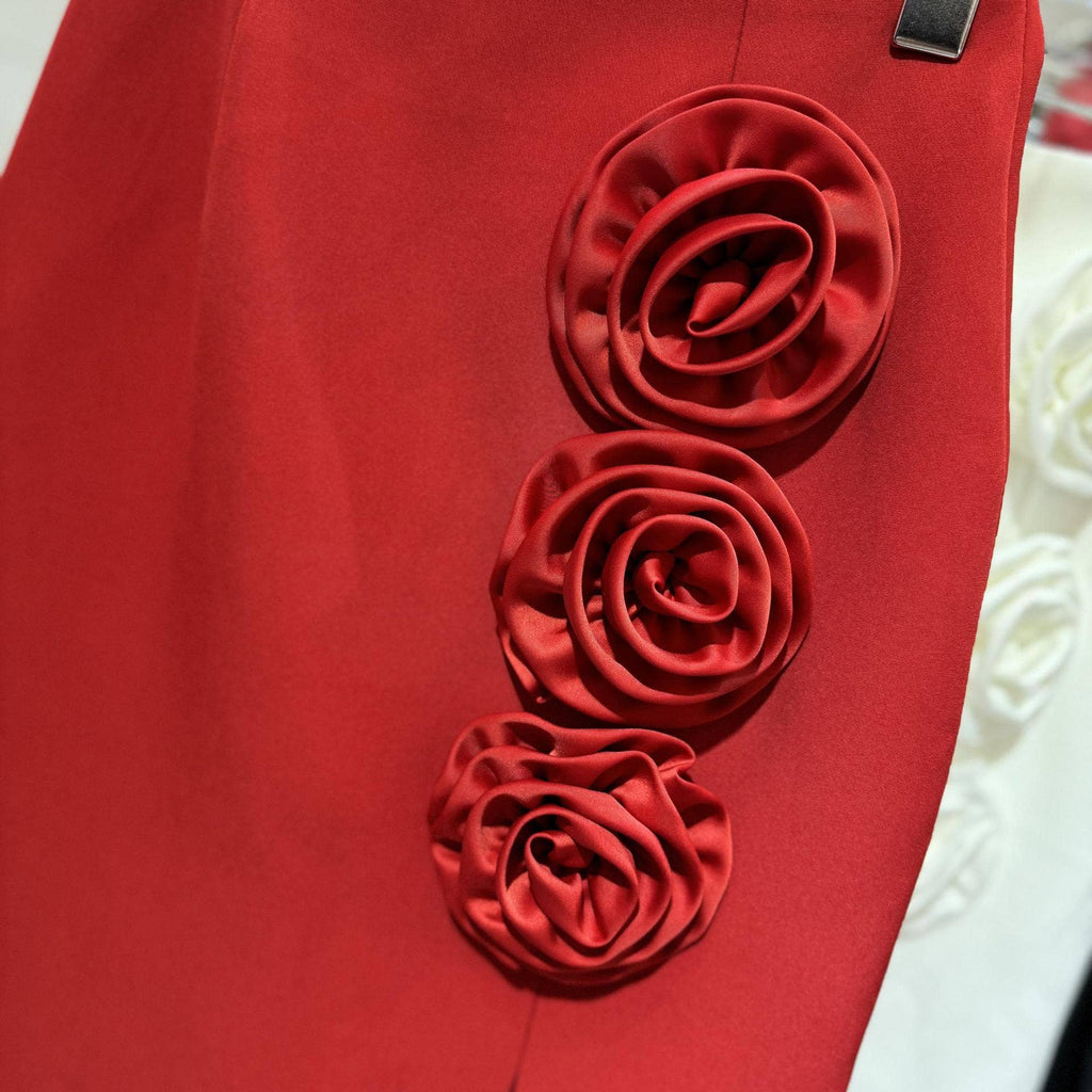 Irena Rosette Maxi Skirt