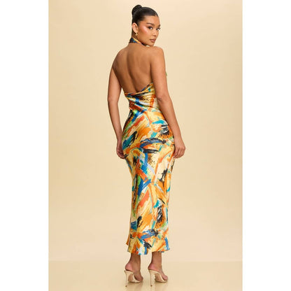 Santana Cowl Neck Maxi Dress