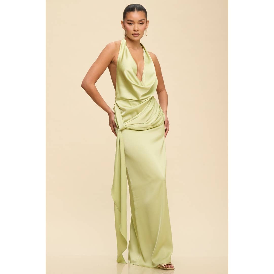 DRAPED MAXI DRESS