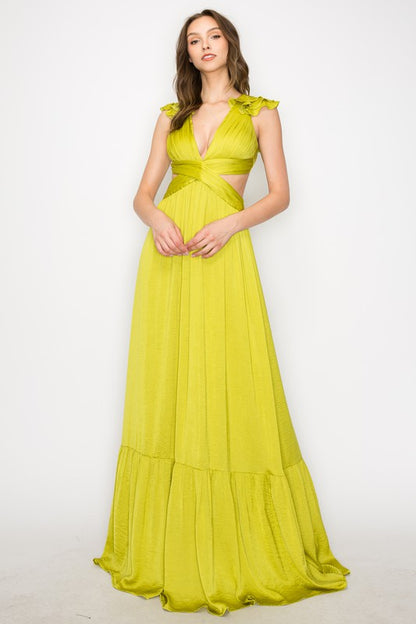 Jane Silk Chiffon Maxi Dress