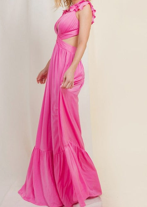 Jane Silk Chiffon Maxi Dress