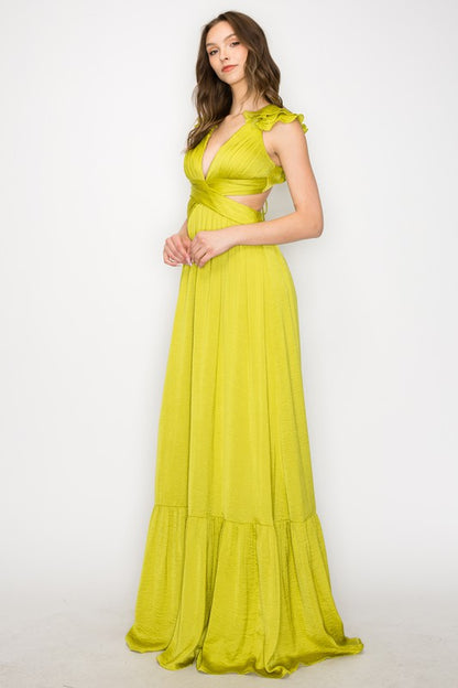 Jane Silk Chiffon Maxi Dress