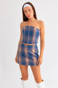 Taylor Plaid Corset Set