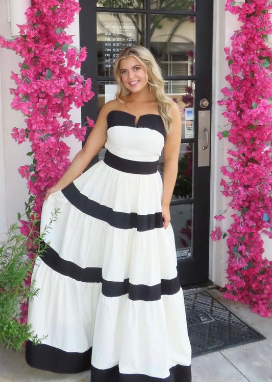 Black & White Bow Maxi