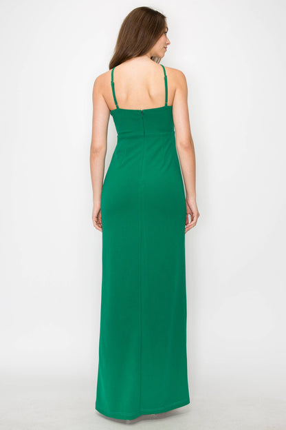 Halter-Neck Maxi Dress