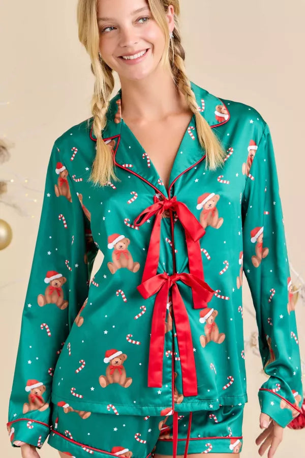Teddy Holiday Pajama Set
