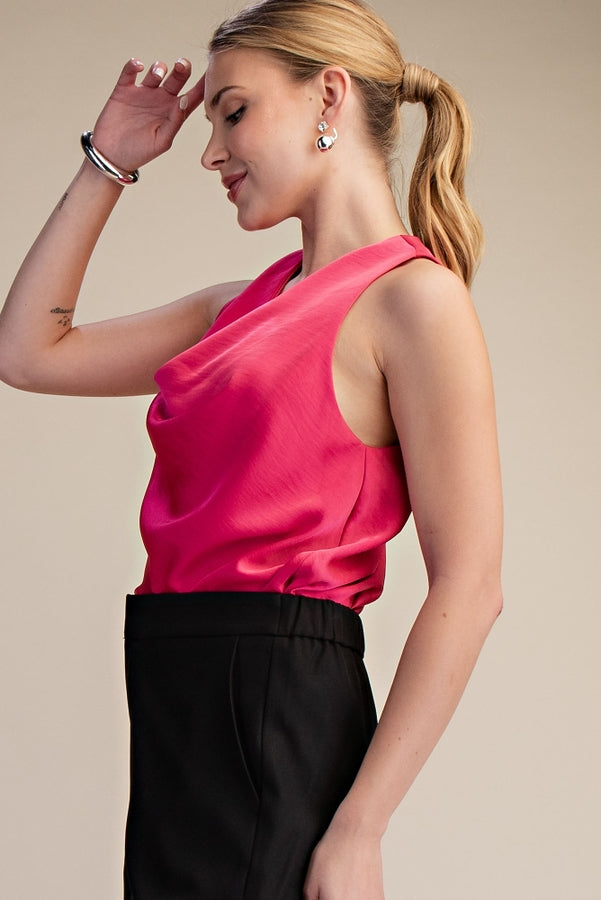 Lou Draped Sleeveless Top
