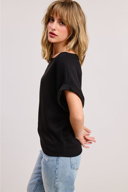 Lauren Scuba Dolman Top
