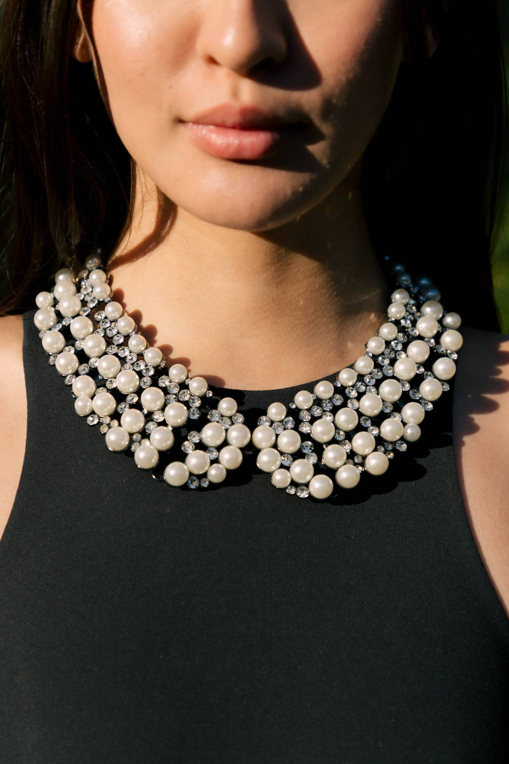 Diana Statement Necklace - White
